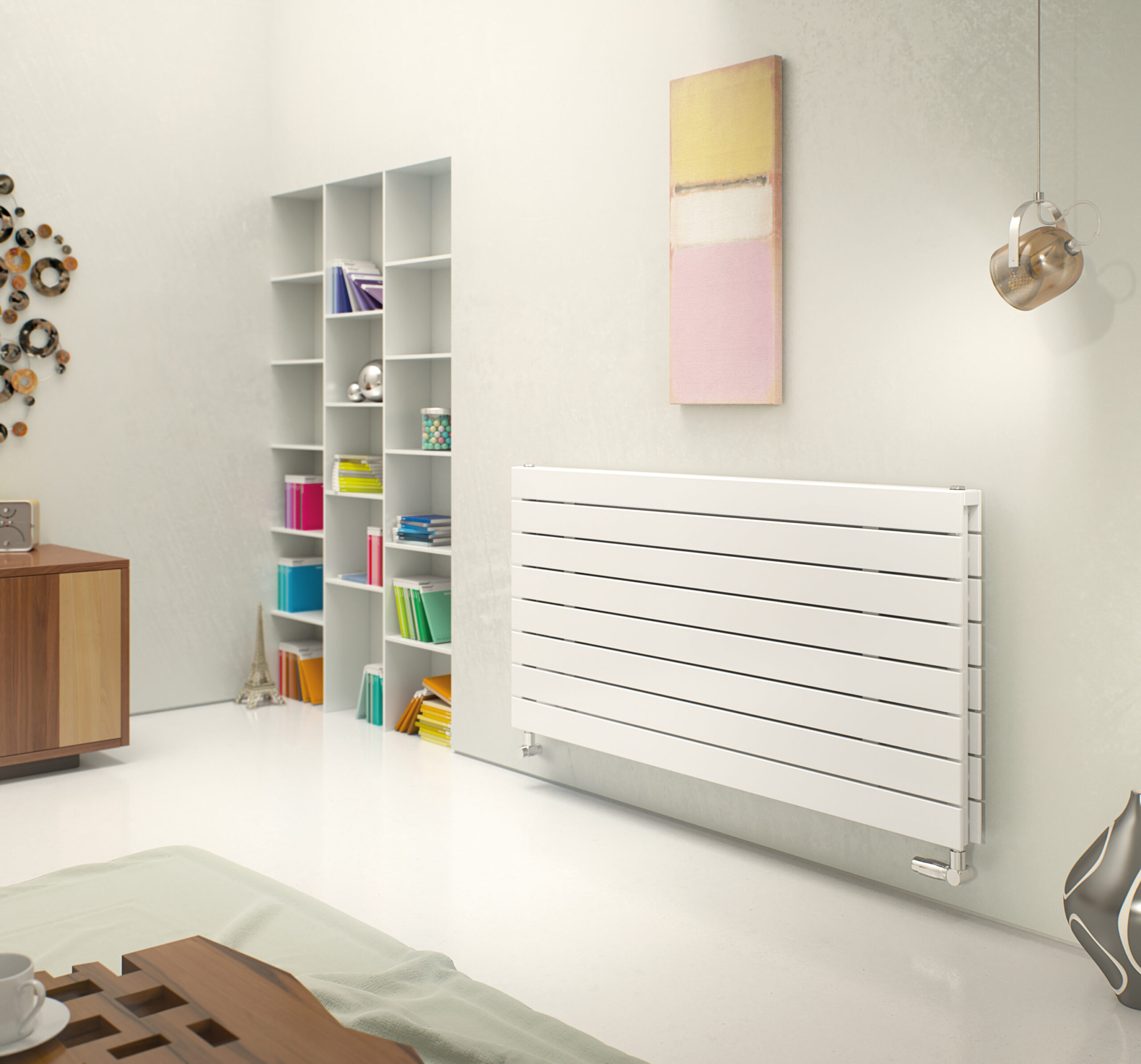 Designer Radiators Ideas for Living Rooms 3 white horizontal radiator