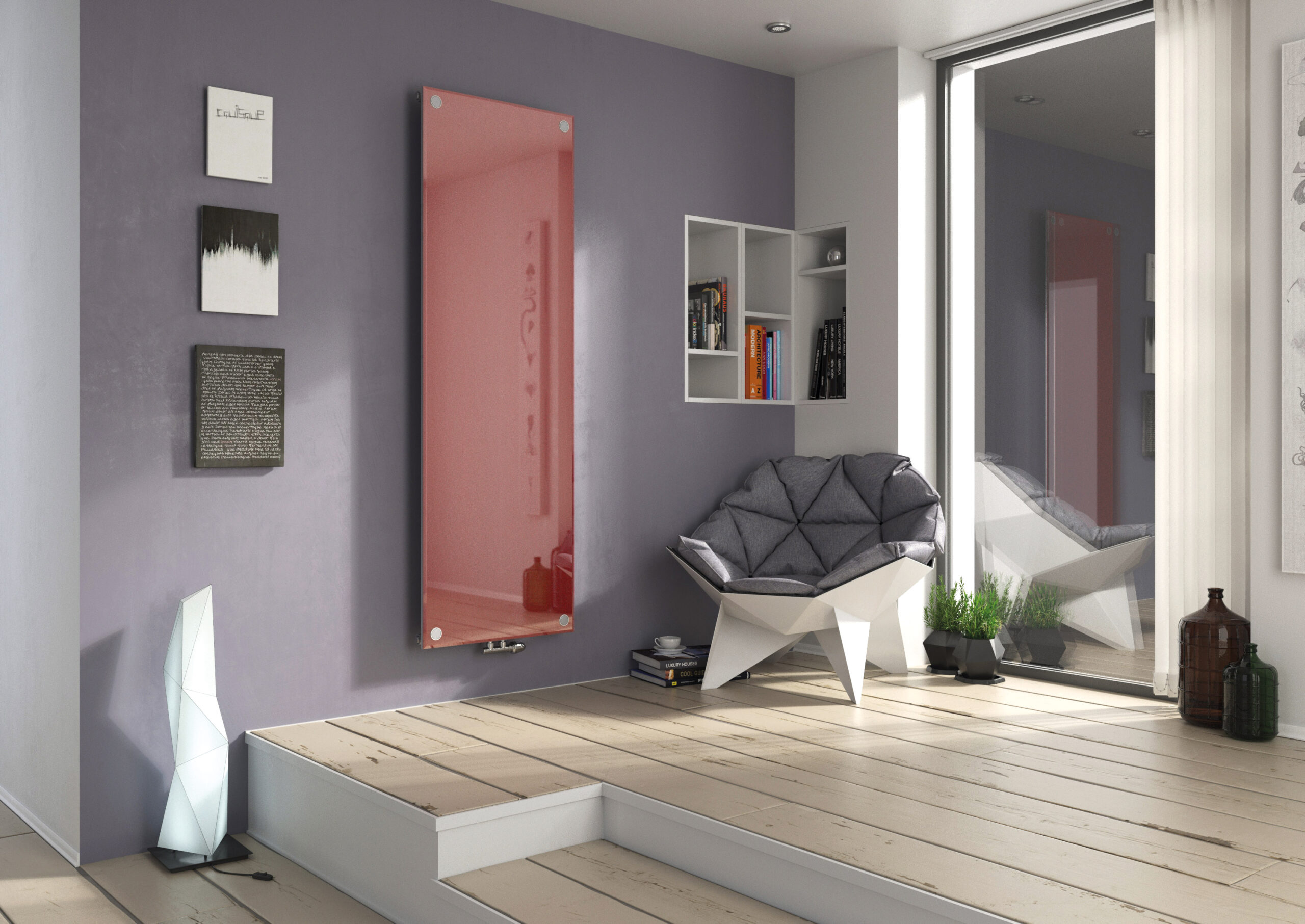 Designer Radiators Ideas for Living Rooms 4 red radiator