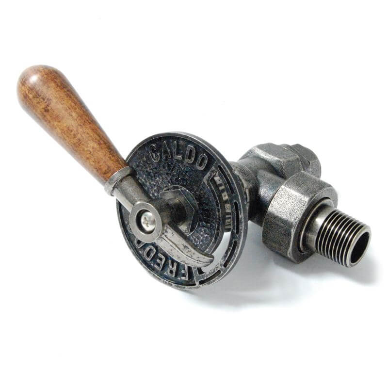 ABB-LEV-PEW-WH_800-1.jpg Abbey Throttle Radiator Valve & Lock-Shield - Pewter (Angled Manual)