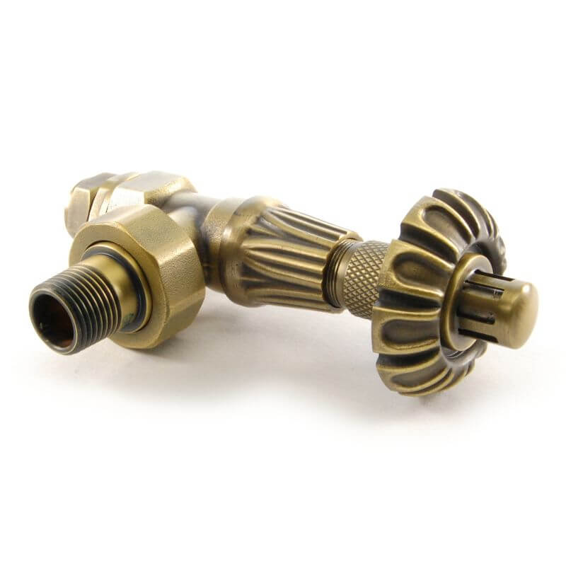 ABB-TRV-OEB-WH_800-1.jpg Abbey Thermostatic Radiator Valve & Lock-Shield - Old English Brass (Angled TRV)