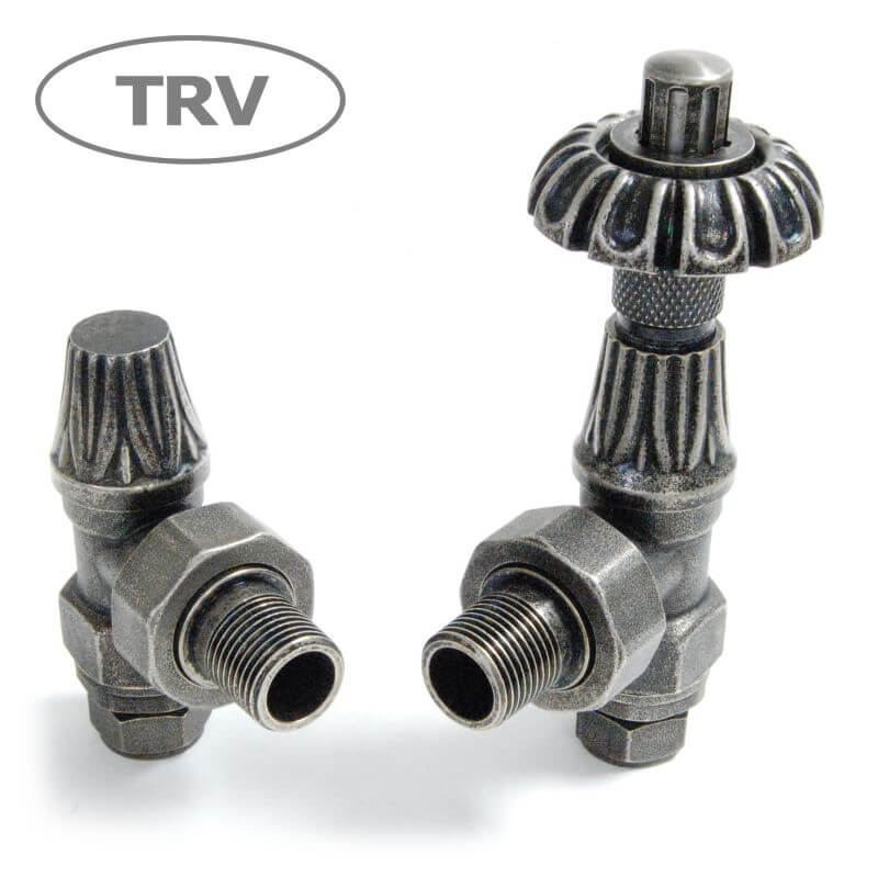 ABB-TRV-PEW_800-1-1.jpg Abbey Thermostatic Radiator Valve & Lock-Shield - Pewter (Angled TRV)