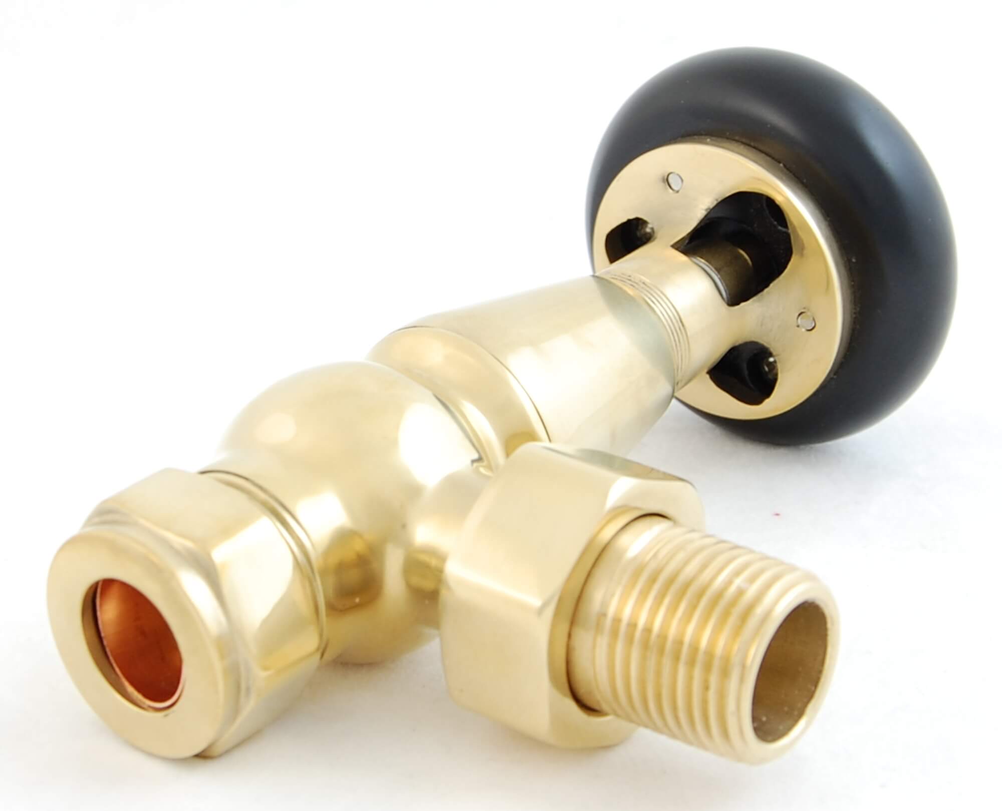 ETO-AG-UB-ALT01-1.jpg Eton Traditional Radiator Valve - Un-Lacquered Brass (Angled Manual)