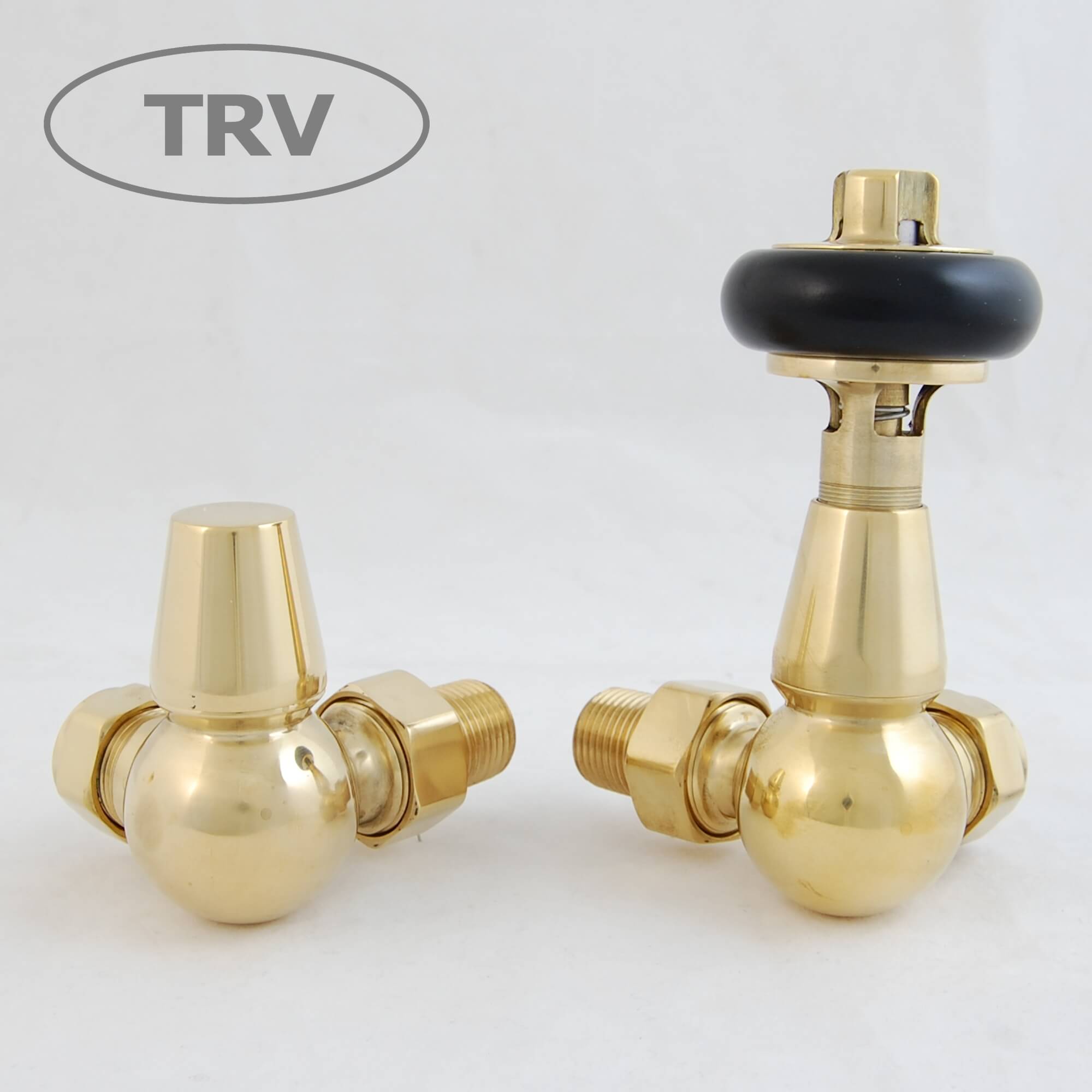 FAR-CR-UB-ALT00-1.jpg Faringdon Traditional Thermostatic Radiator Valve - Un-Lacquered Brass (Corner TRV)