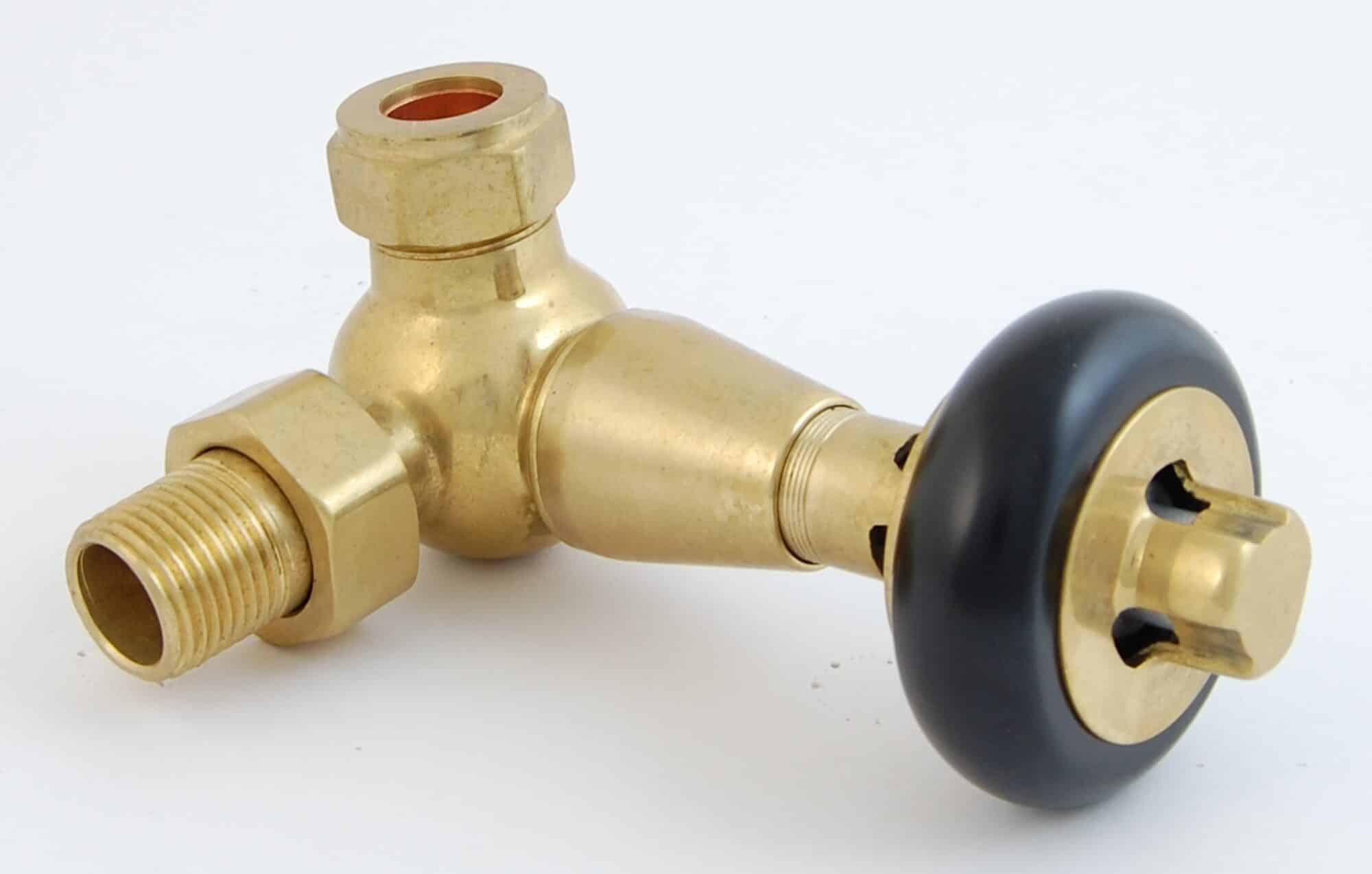 FAR-CR-UB-ALT02-1.jpg Faringdon Traditional Thermostatic Radiator Valve - Un-Lacquered Brass (Corner TRV)