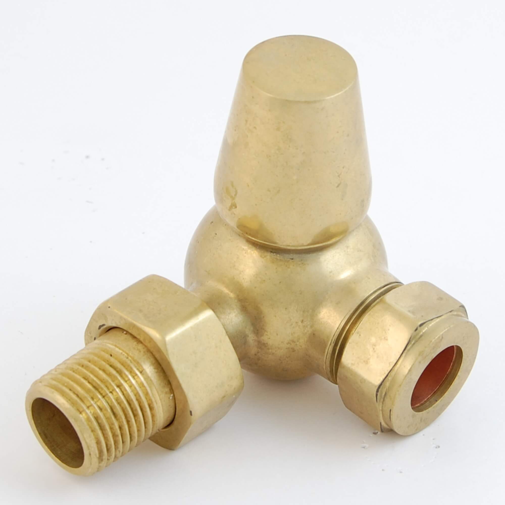 FAR-CR-UB-ALT08-1.jpg Faringdon Traditional Thermostatic Radiator Valve - Un-Lacquered Brass (Corner TRV)