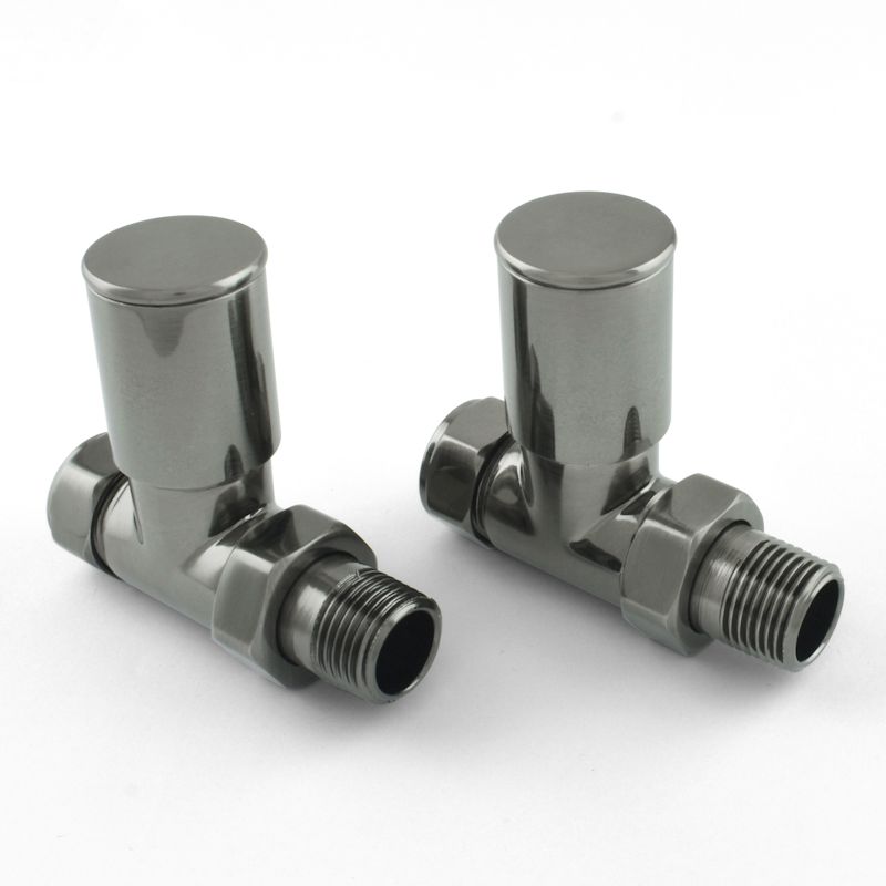 MILAN-2-ST-BL_800-1.jpg Milan Straight Black Nickel Radiator Valves (Pair)