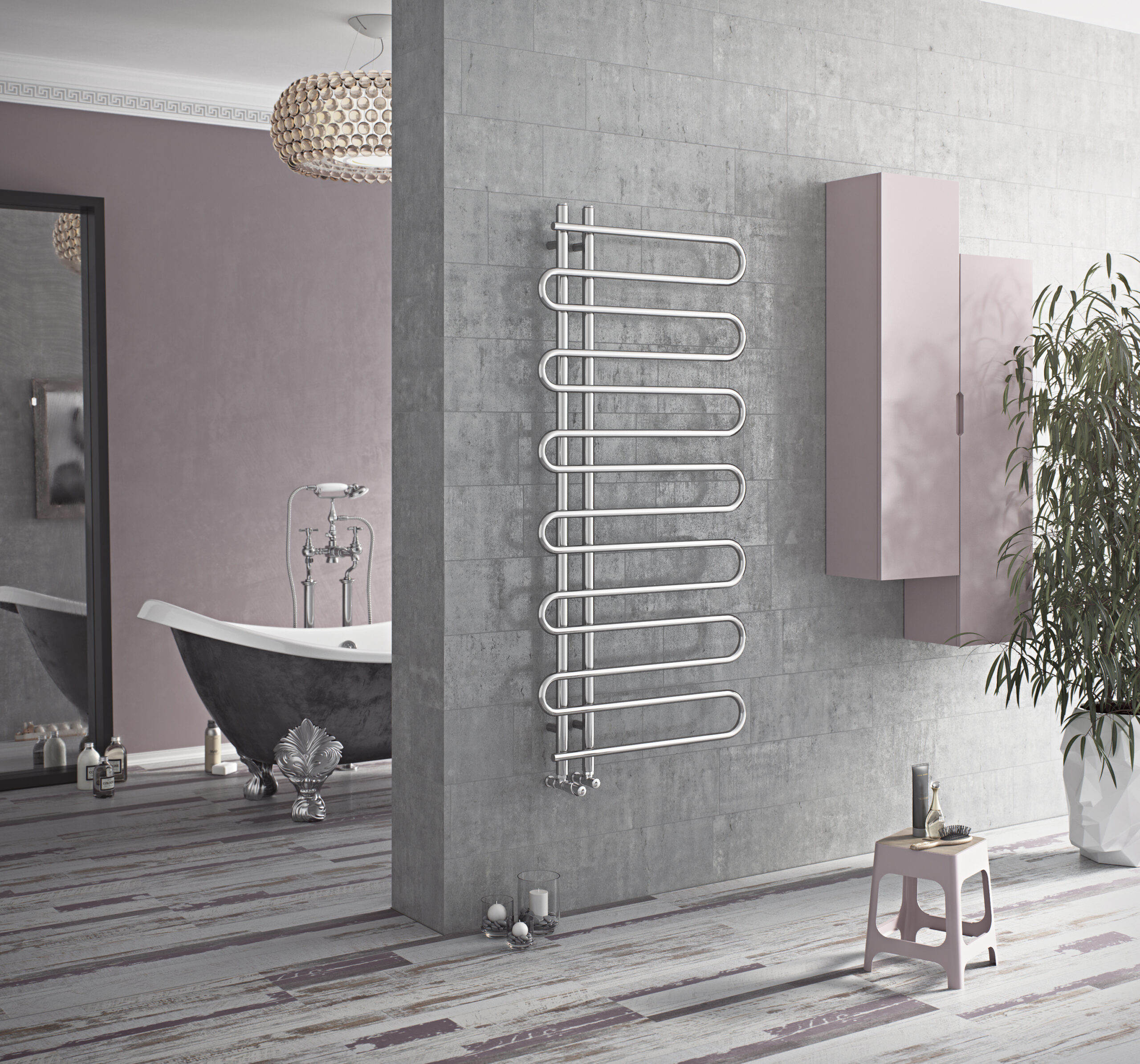 Mamba-Hero-scaled-2.jpg Mamba Chrome Designer Towel Radiator (CHROME)