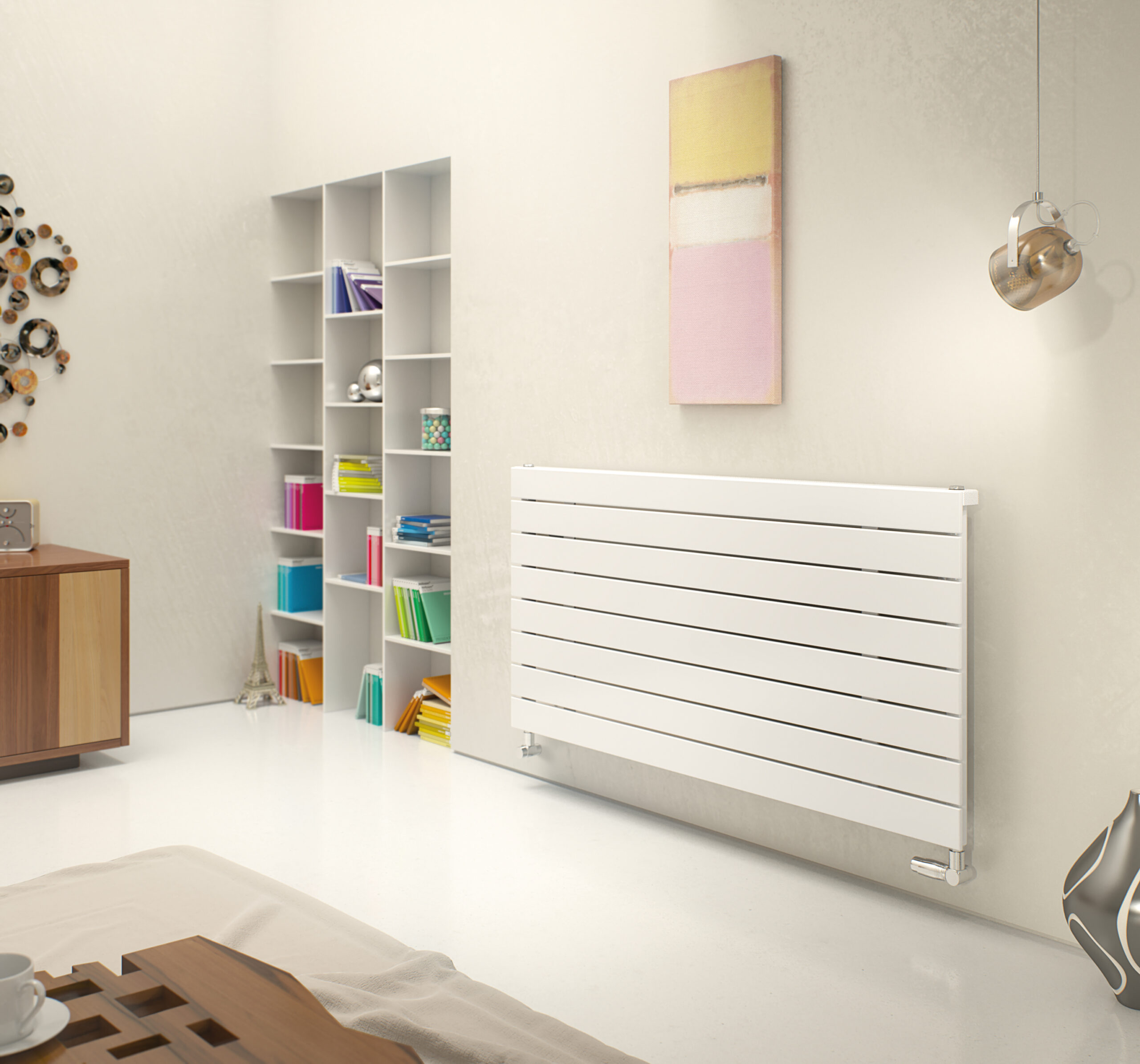 Fusion x64 TIFF File Mars Deluxe Horizontal Designer Radiator (White)