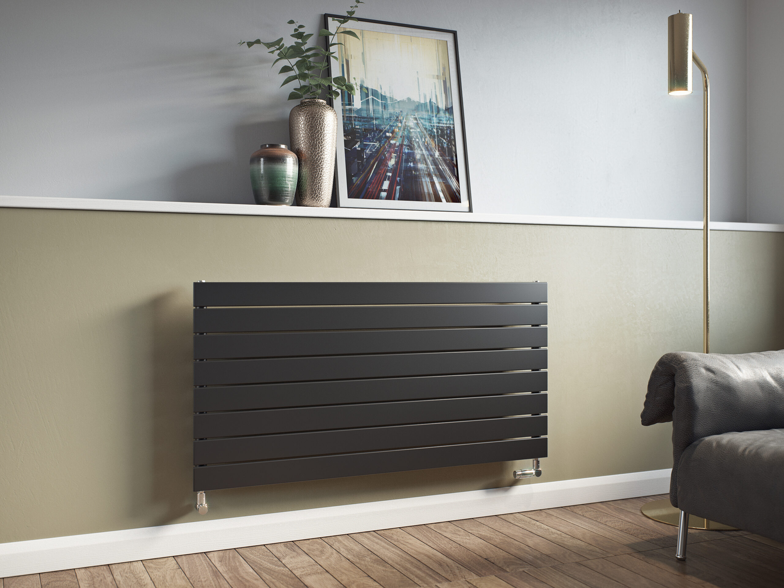 Mars-Horizontal-Single-Anthracite-scaled-2.jpg Mars Single Horizontal Designer Radiator (Anthracite)