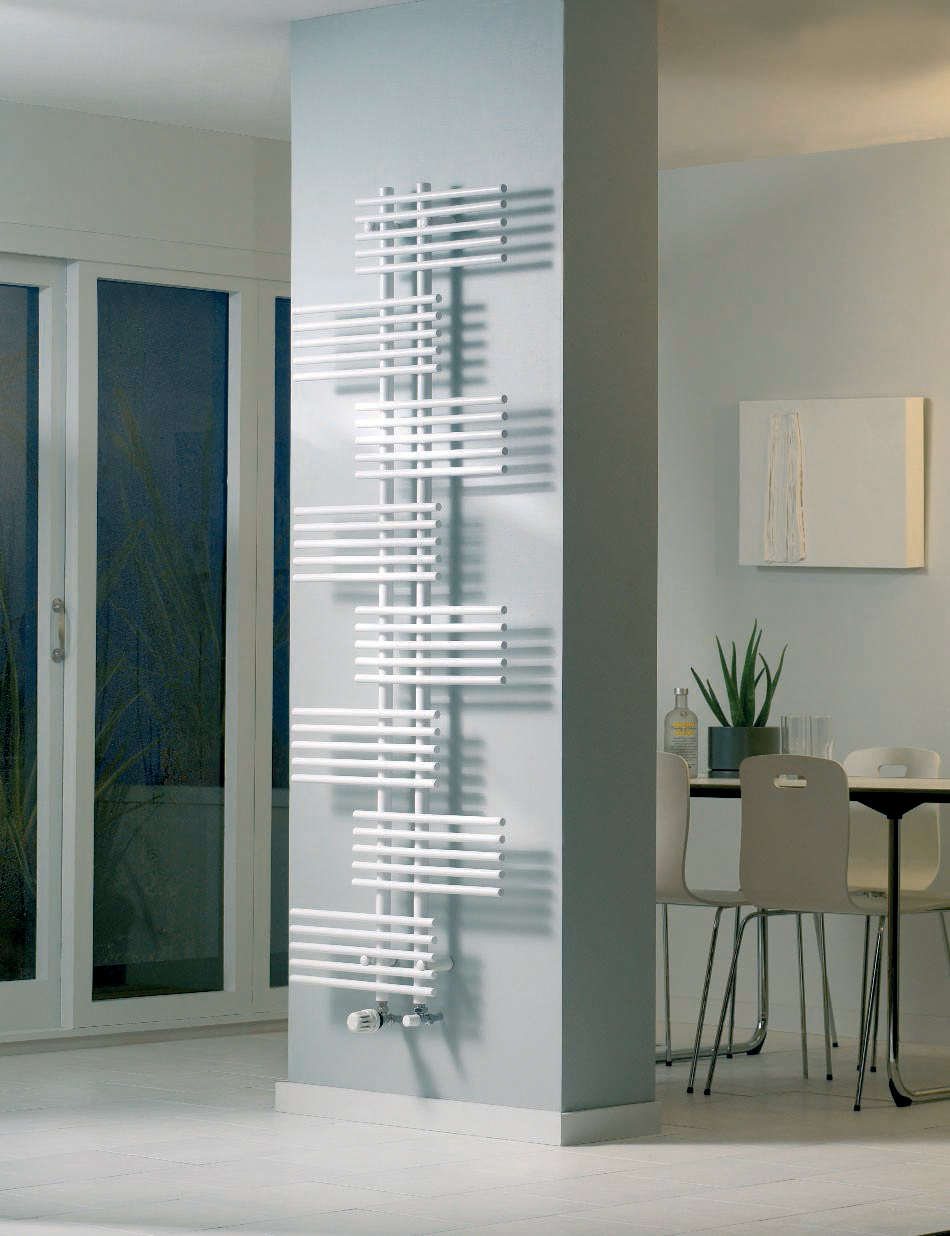 Parallel-Rail-White-1.jpg Parallel Rail Vertical Designer Towel Radiator Single (WHITE)