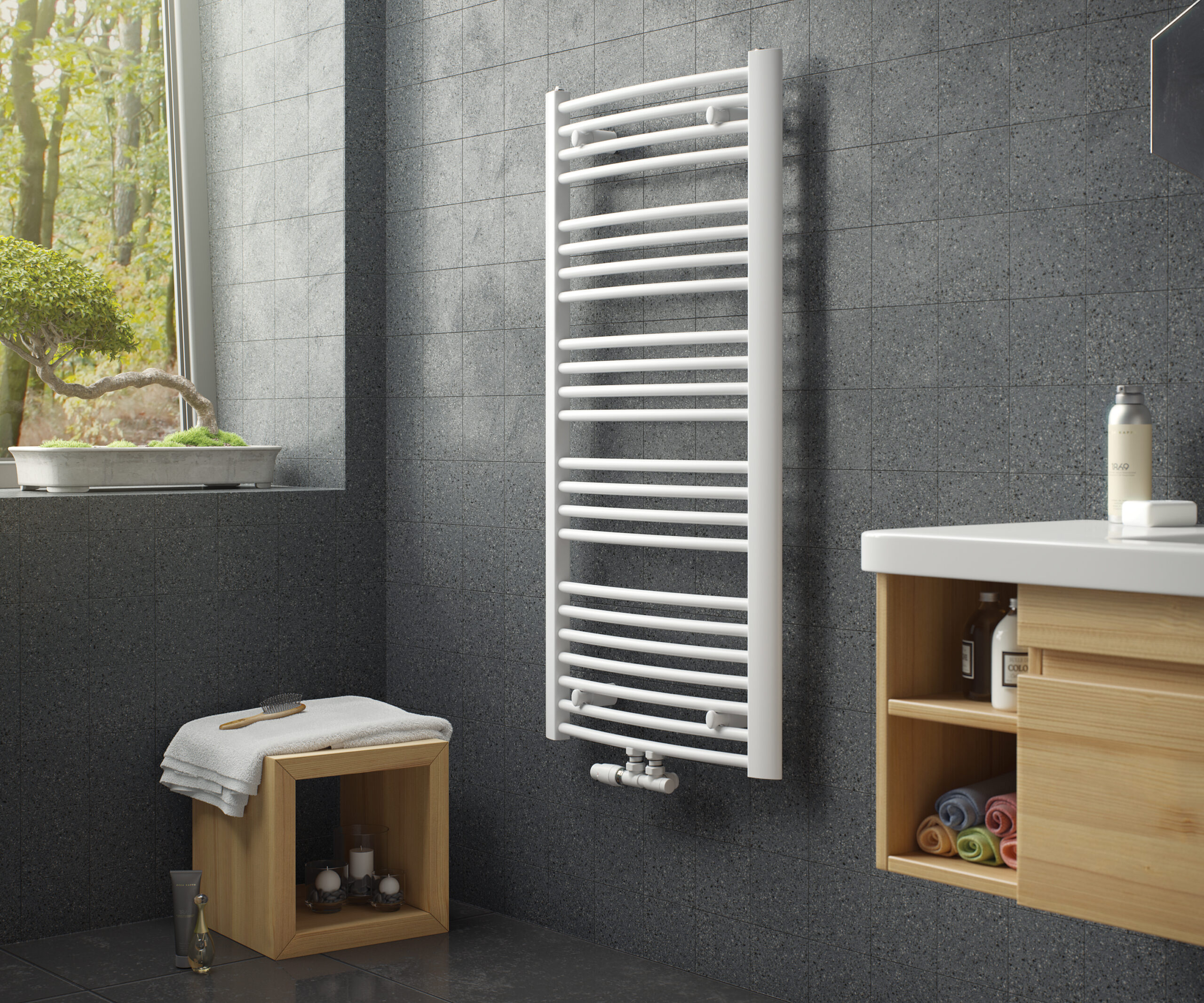 Fusion Studio TIFF File Pollux Designer Towel Radiator (WHITE)