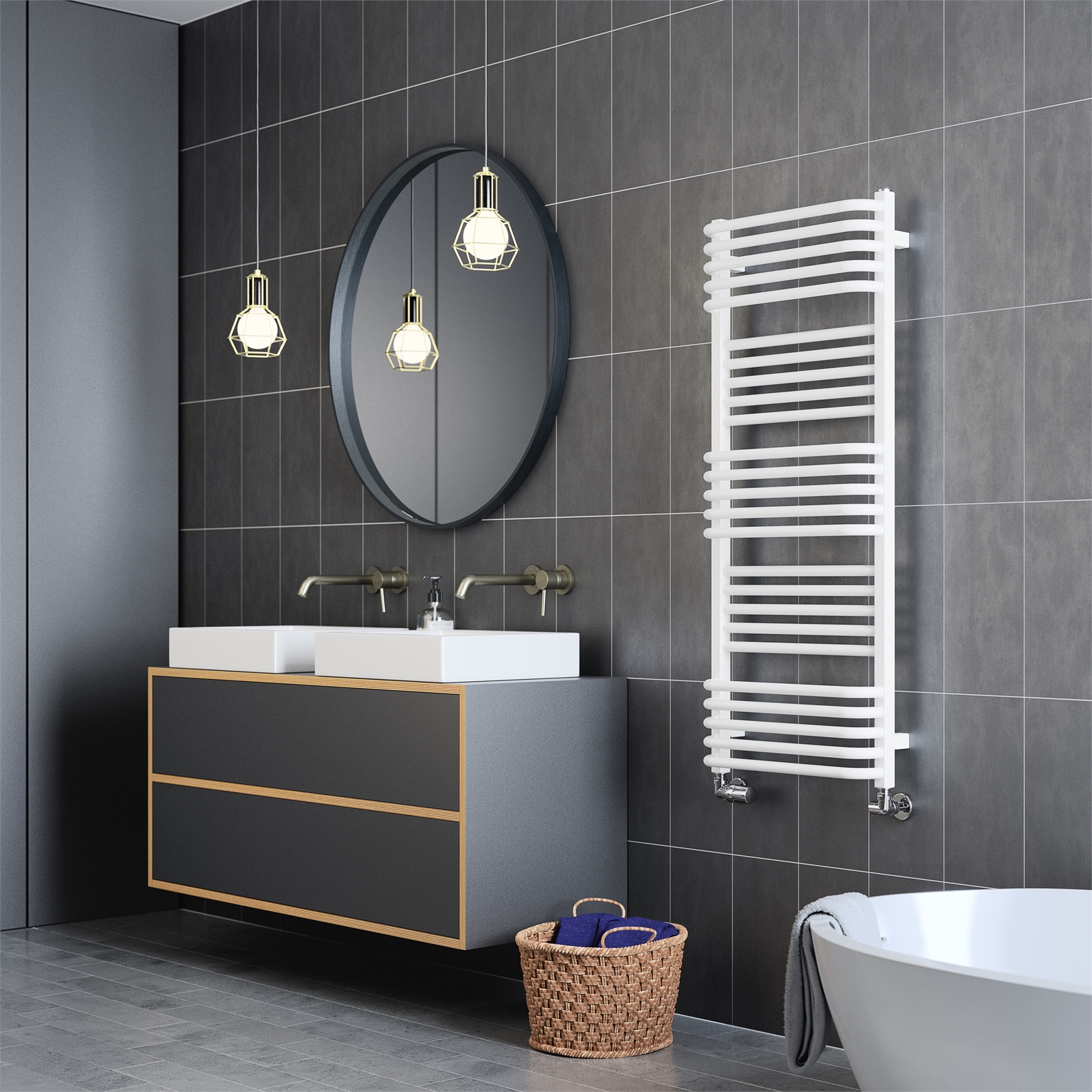 Terma-Pola-Towel-Warmer-1580-x-500mm-Soft-White-1.jpg Terma Pola Designer Towel Warmer 1580 x 500mm Soft White