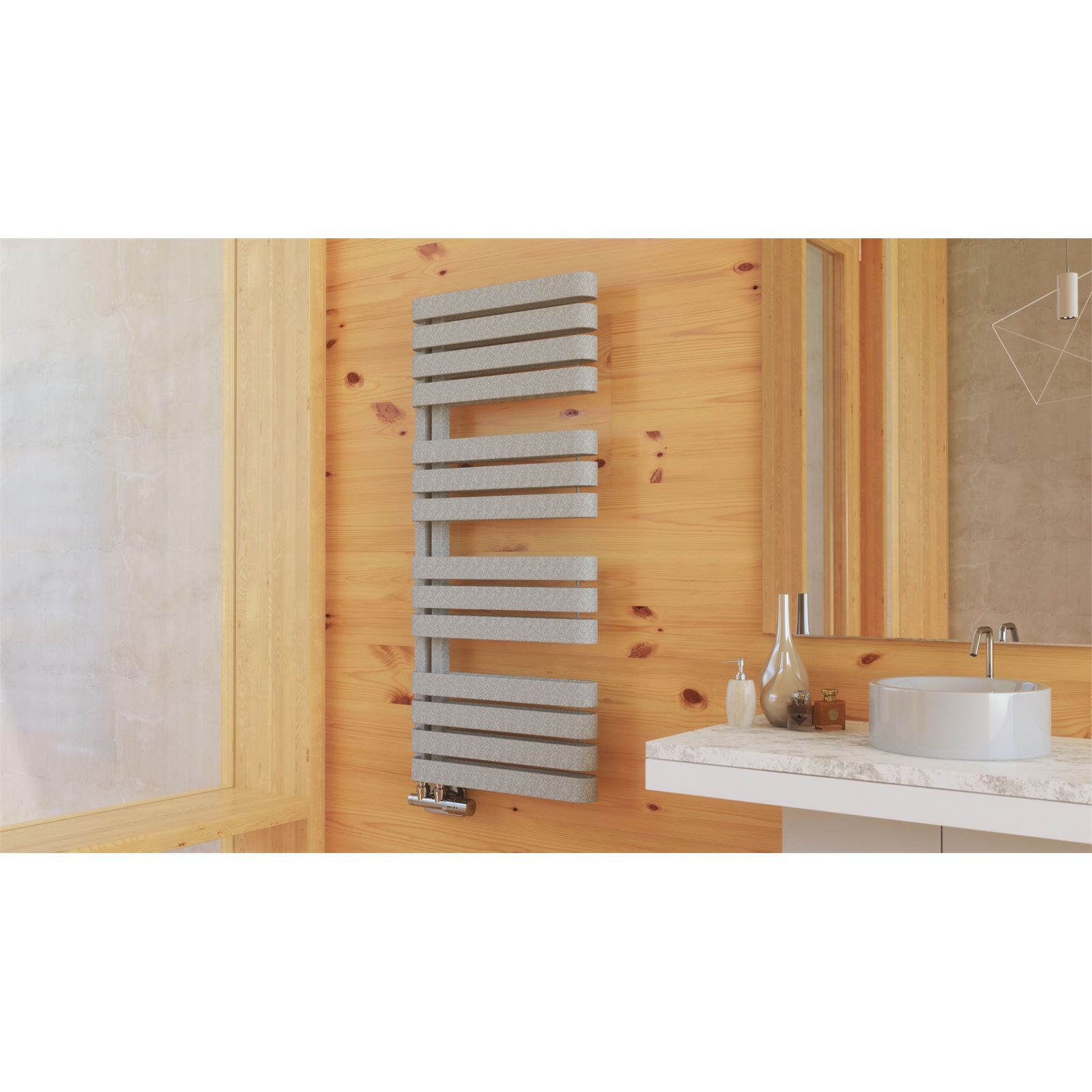 Terma-Warp-S-Towel-Warmer-1695-x-500mm-Salt-and-Pepper-1.jpg Terma Warp S Designer Towel Warmer 1695 x 500mm Salt and Pepper
