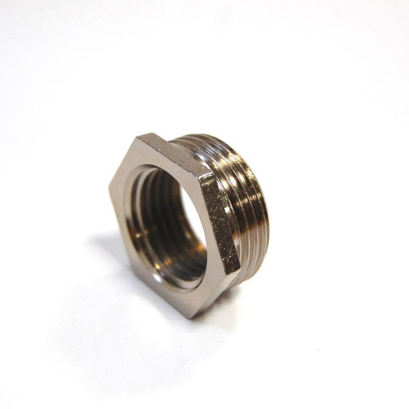 W-12-34-C-ALT_800-1.jpg ¾ inch BSPT x ½ inch BSPP M/F Bush Chrome - Single