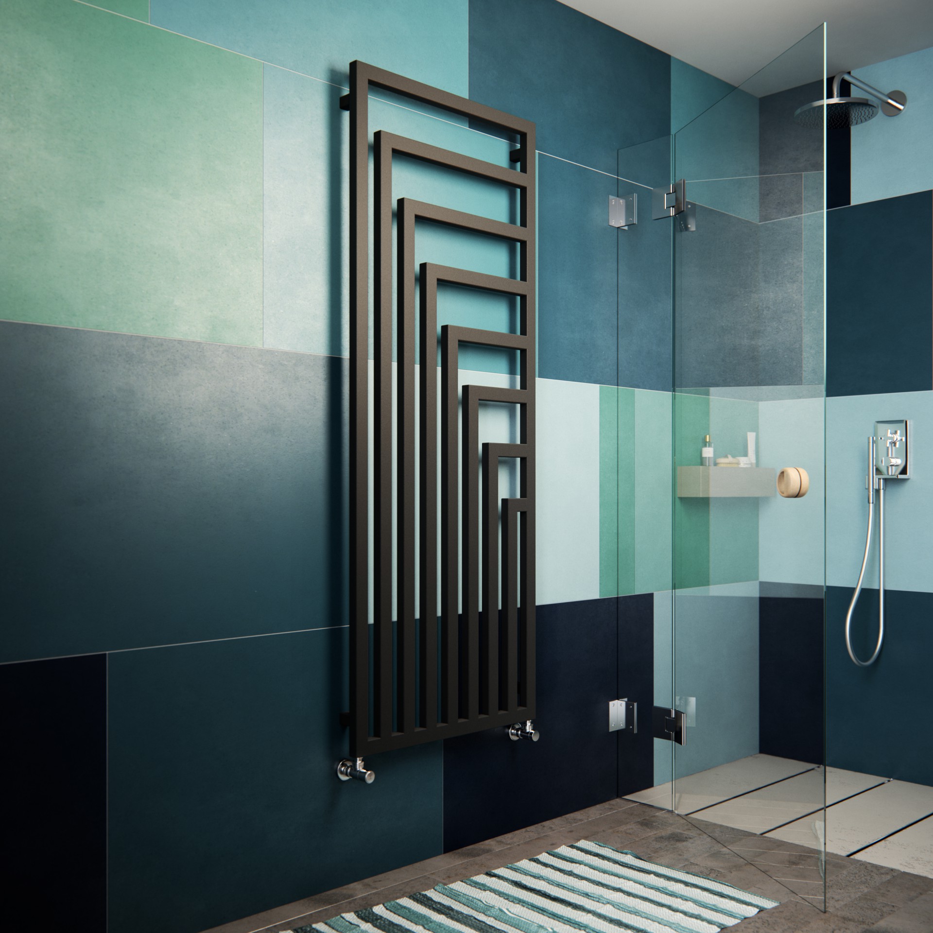 angus_v_1780_680_metallic_black-1.jpg Terma Angus V Designer Towel Rail