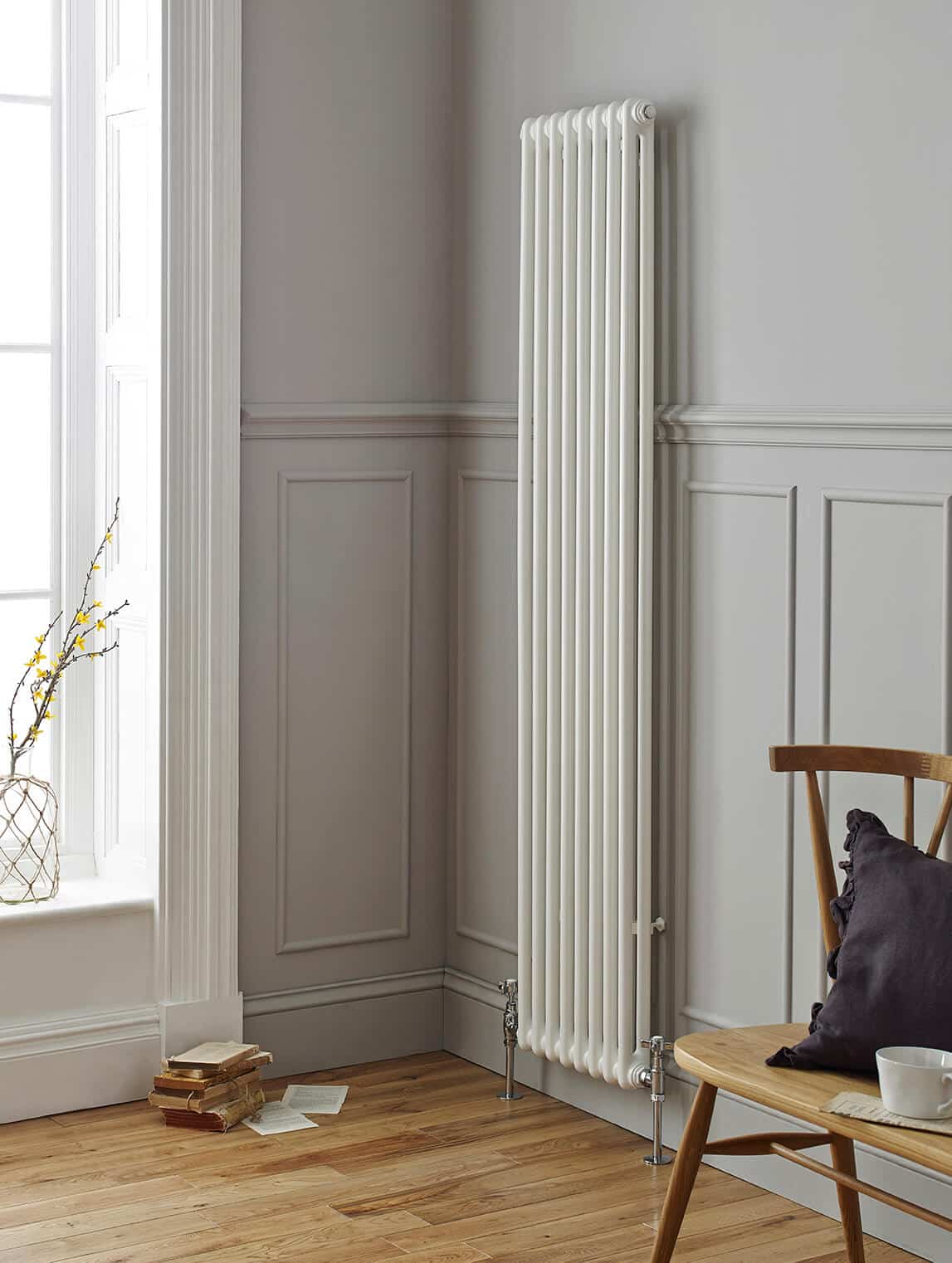 laser-klassic-vert-Lifestyle-1.jpg 2 Columns Laser Klassic Vertical Tubular Steel Designer Radiator