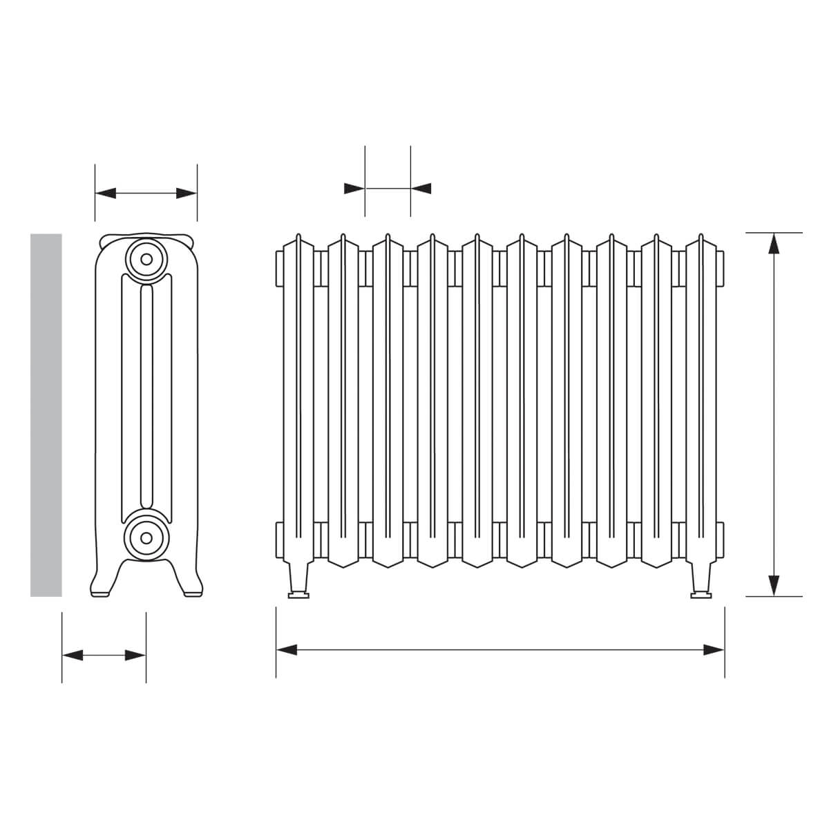 nostalgia-6600mm-diagram-1.jpg Nostalgia Traditional Radiator